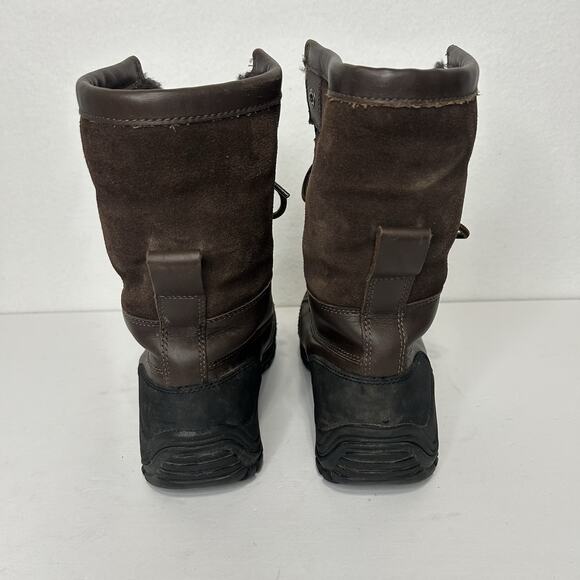 UGG Australia Adirondack Brown Leather Winter Snow Boots 5446 Womens 7 EU 38 - Picture 5 of 9